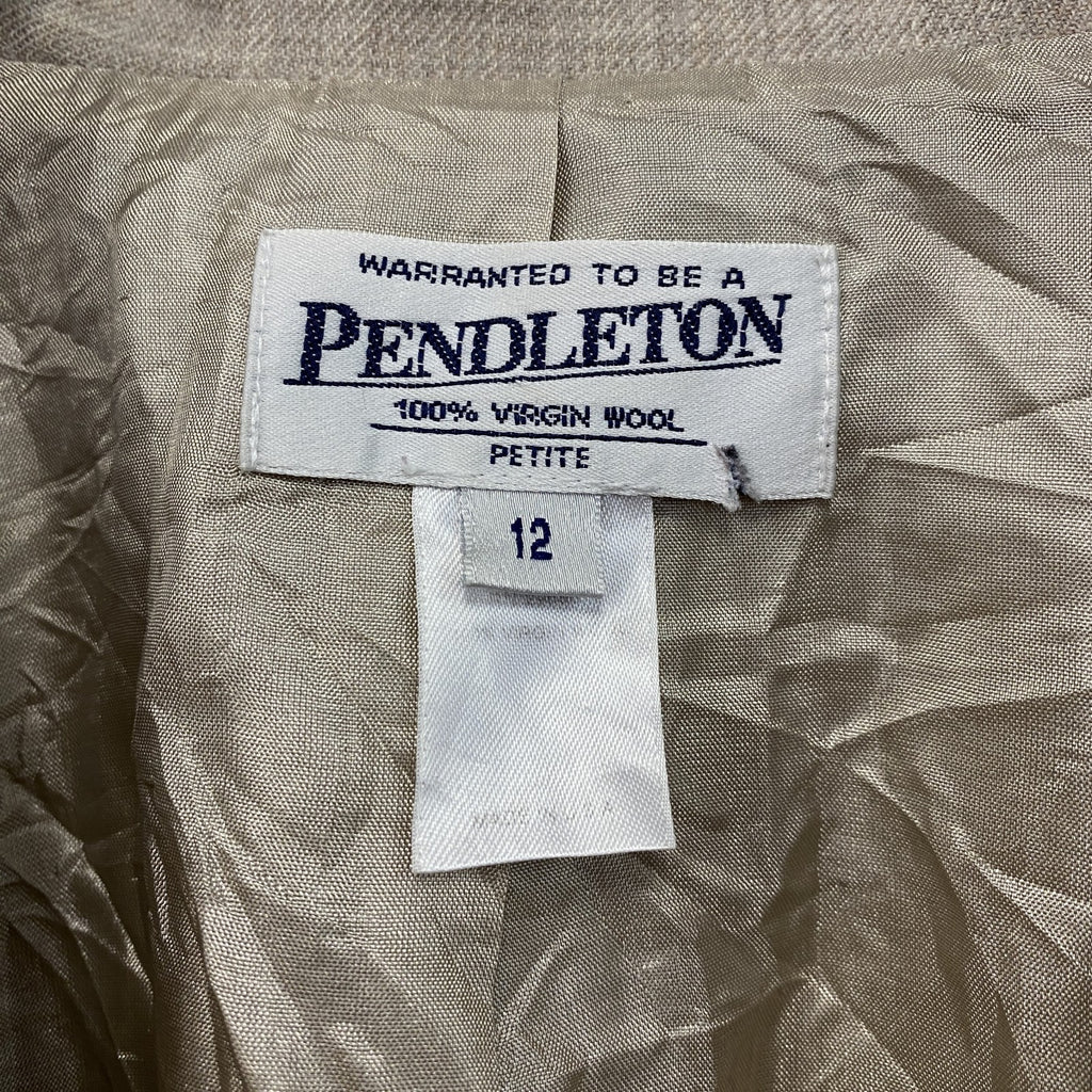 ～00s　PENDELTON　ペンドルトン　テーラードジャケット/ブレザー　1B　ベージュ　12サイズ