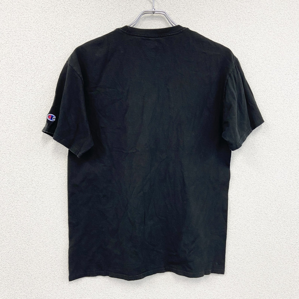 Champion　チャンピオン　NCAA　半袖プリントTシャツ　黒　ブラック　Mサイズ