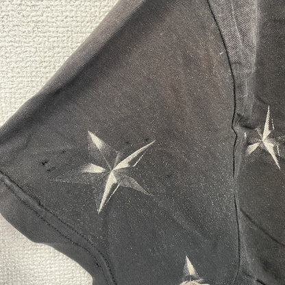 BLACK ROCK　ブラック ロック　半袖プリントTシャツ　ドクロ　ラインストーン　黒　ブラック　Sサイズ
