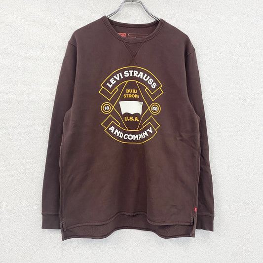 Levi’s　リーバイス　スウェット/トレーナー　前V　茶色　ブラウン　XLサイズ