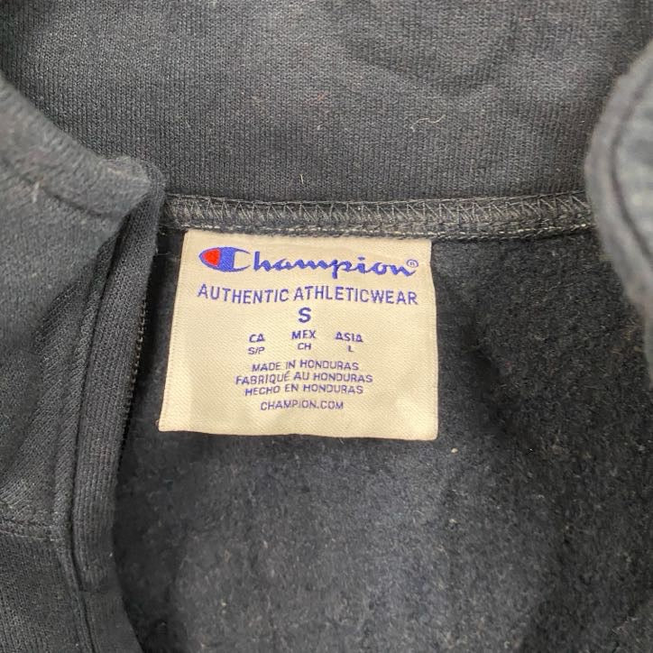 Champion　チャンピオン　ハーフジッププルオーバースウェット/トレーナー　紺　ネイビー　Sサイズ