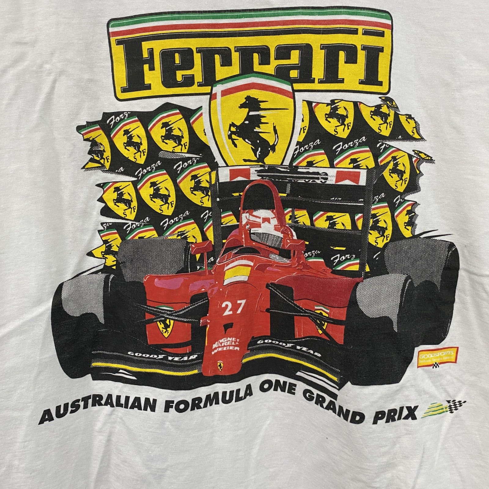 GOOD SPORTS　半袖Tシャツ　フェラーリ　白　ホワイト