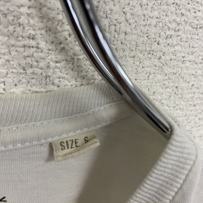 DIESEL　ディーゼル　半袖プリントTシャツ　シングルステッチ　白　ホワイト　Sサイズ