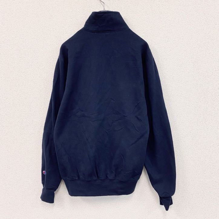 Champion　チャンピオン　ハーフジッププルオーバースウェット/トレーナー　紺　ネイビー　Sサイズ