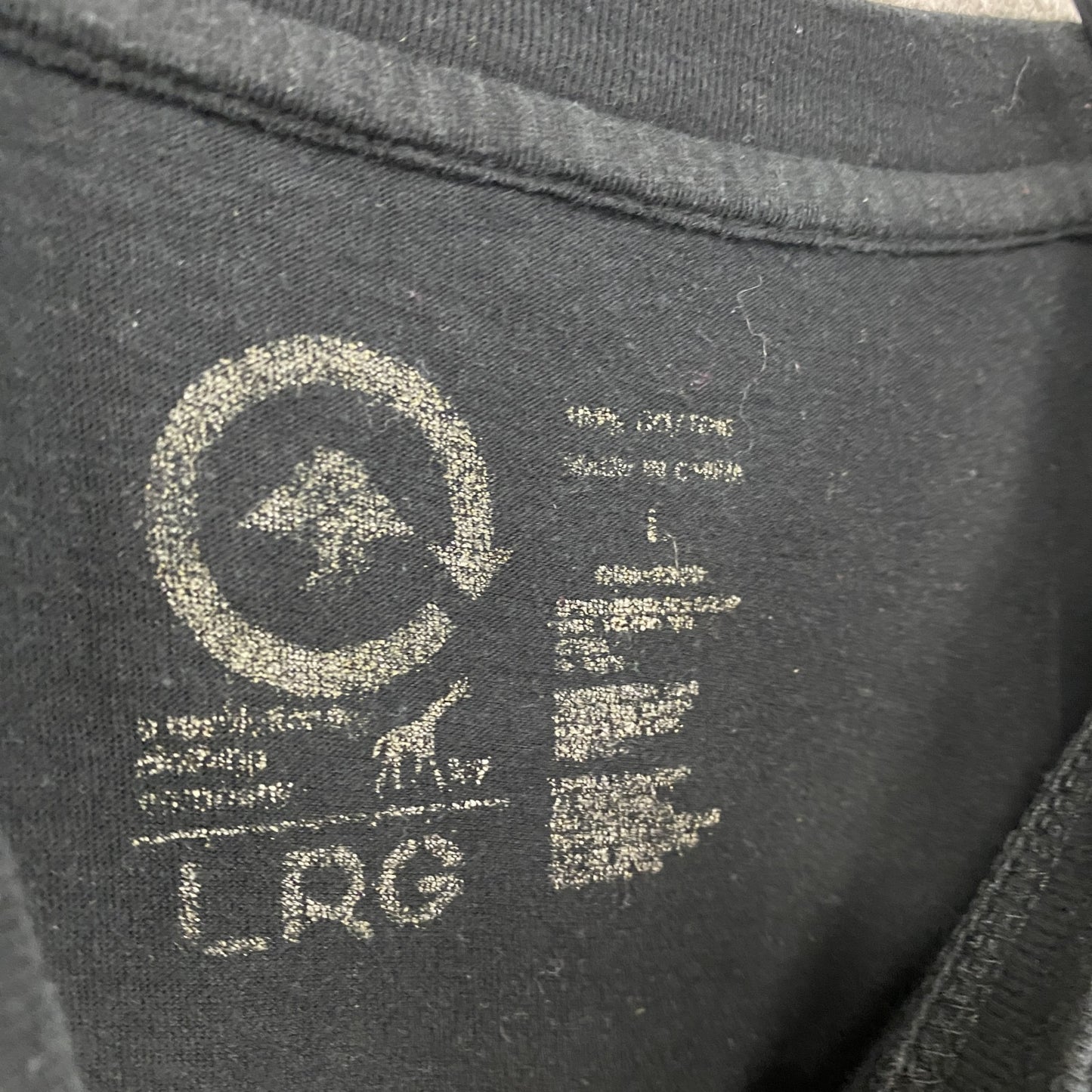 LRG　エルアールジー　半袖プリントTシャツ　黒　ブラック　Lサイズ