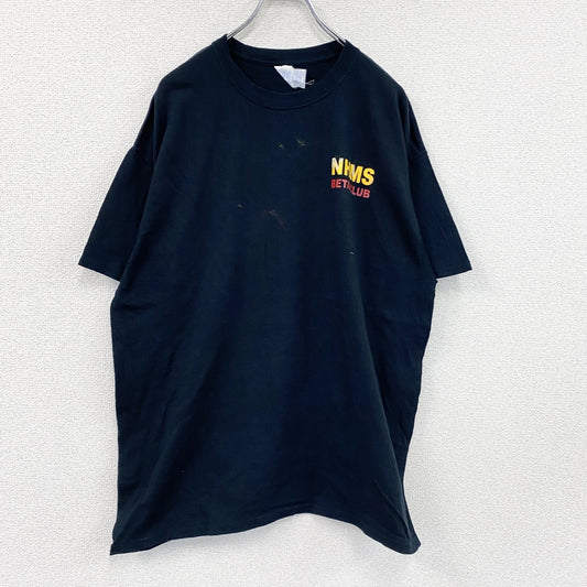 GILDAN　ギルダン　半袖プリントTシャツ　両面プリント　黒　ブラック　XLサイズ　