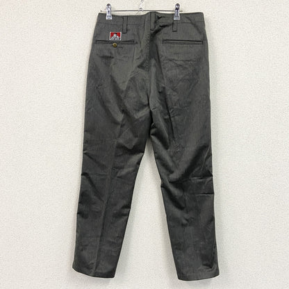 BEN DAVIS　ベンデイビス　チノパンツ　ジップフライ　ワンポイント　灰色　ダークグレー　32サイズ