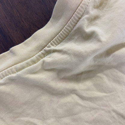 SHAMP　半袖プリントTシャツ　スケボー　スケーター　英字プリント　黄色　イエロー　Mサイズ