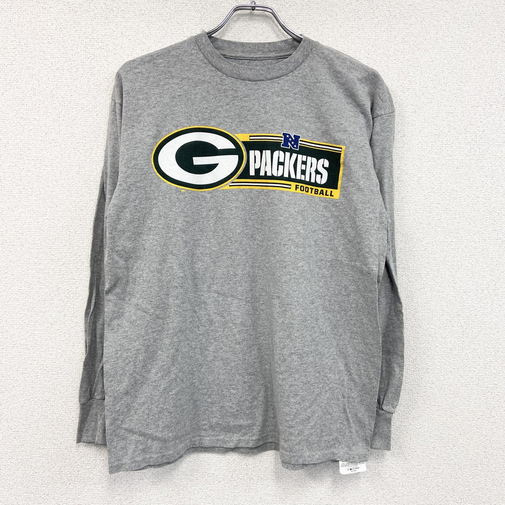 NFL　TEAM APPAREL　長袖プリントTシャツ　灰色　グレー　Lサイズ