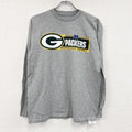 NFL　TEAM APPAREL　長袖プリントTシャツ　灰色　グレー　Lサイズ