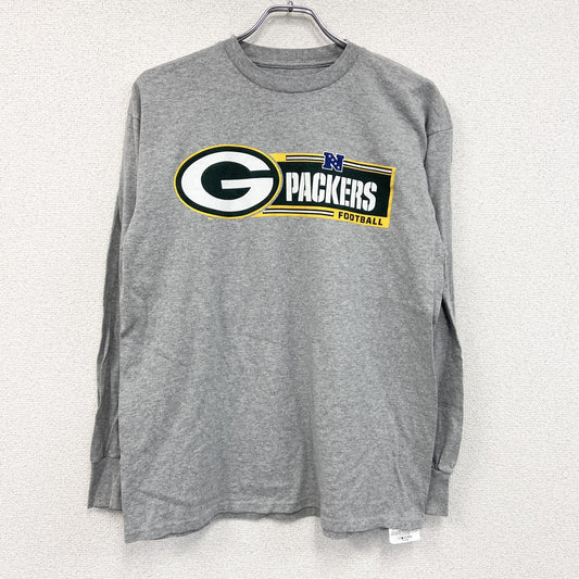 NFL　TEAM APPAREL　長袖プリントTシャツ　灰色　グレー　Lサイズ
