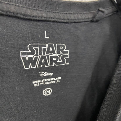 STAR WARS　スターウォーズ　半袖プリントTシャツ　チュー バッカ　黒　ブラック　Lサイズ