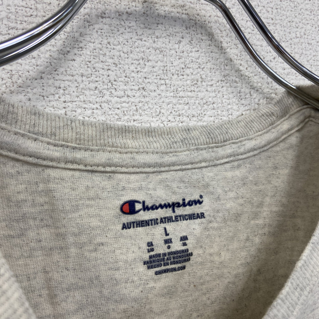 Champion　チャンピオン　半袖プリントTシャツ　灰色　グレー　Lサイズ