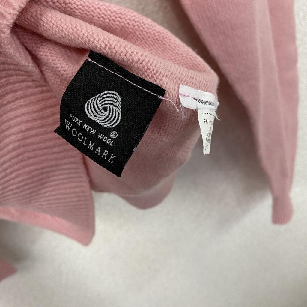 NIKE GOLF　ナイキゴルフ　ウールニットセーター　スウッシュ　ベビーピンク　Sサイズ