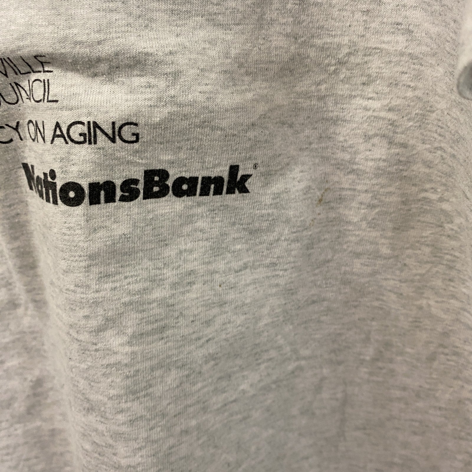 ～90s　半袖プリントTシャツ　シングルステッチ　ヴィンテージ　スポーツ　灰色　グレー