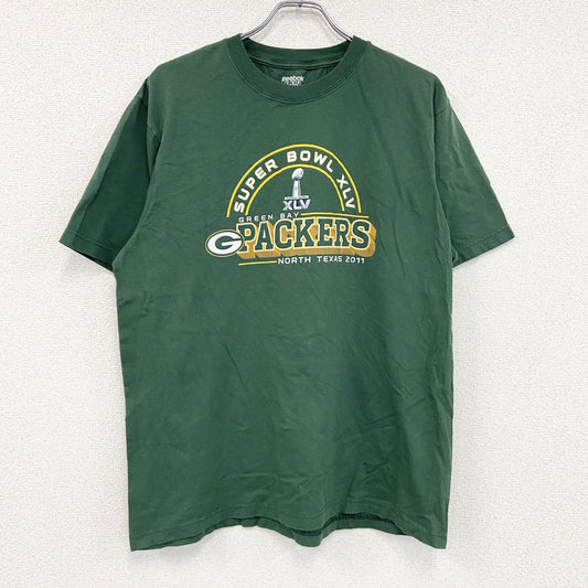 Reebok　リーボック　半袖プリントTシャツ　緑　グリーン　XLサイズ