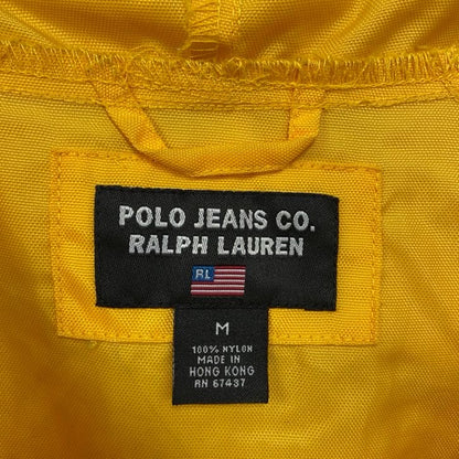 古着 used　POLO JEANS CO. RALPH LAUREN ラルフローレン　長袖ナイロンジャケット　黄色　Mサイズ