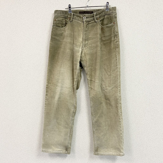 PAUL STUART　コーデュロイパンツ　ジップフライ　カーキ　ベージュ　W33サイズ