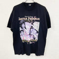 ALSTYLE　半袖バンドプリントTシャツ　クルーネック　アレサフランクリン　Y2K　レトロ　黒　XLサイズ