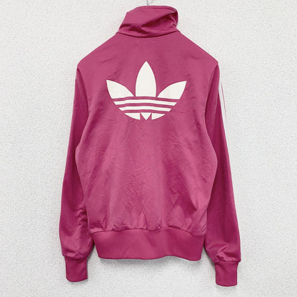 adidas　アディダス　トラックジャケット/ジャージ　トレフォイルロゴ　デカロゴ　ピンク　38サイズ