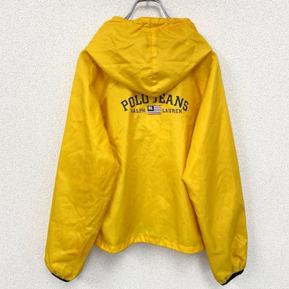 古着 used　POLO JEANS CO. RALPH LAUREN ラルフローレン　長袖ナイロンジャケット　黄色　Mサイズ