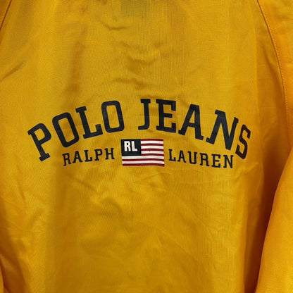 古着 used　POLO JEANS CO. RALPH LAUREN ラルフローレン　長袖ナイロンジャケット　黄色　Mサイズ