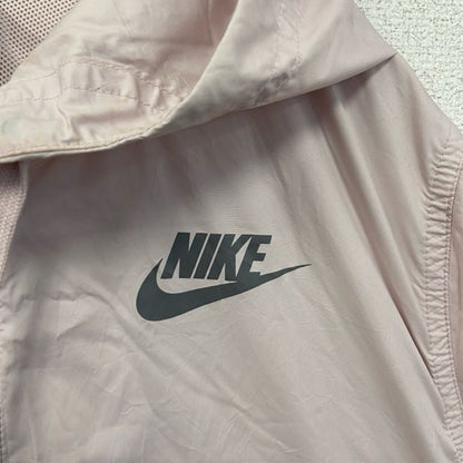 古着 used　NIKE ナイキ　長袖ナイロンジャケット　フルジップパーカー　ワンポイントロゴプリント　XLサイズ