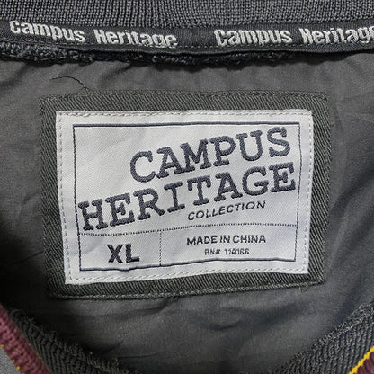 古着 used　CAMPUS HEITAGE　長袖カレッジ刺繍ナイロンプルオーバー　ウインドブレーカー　ミネソタ　XLサイズ