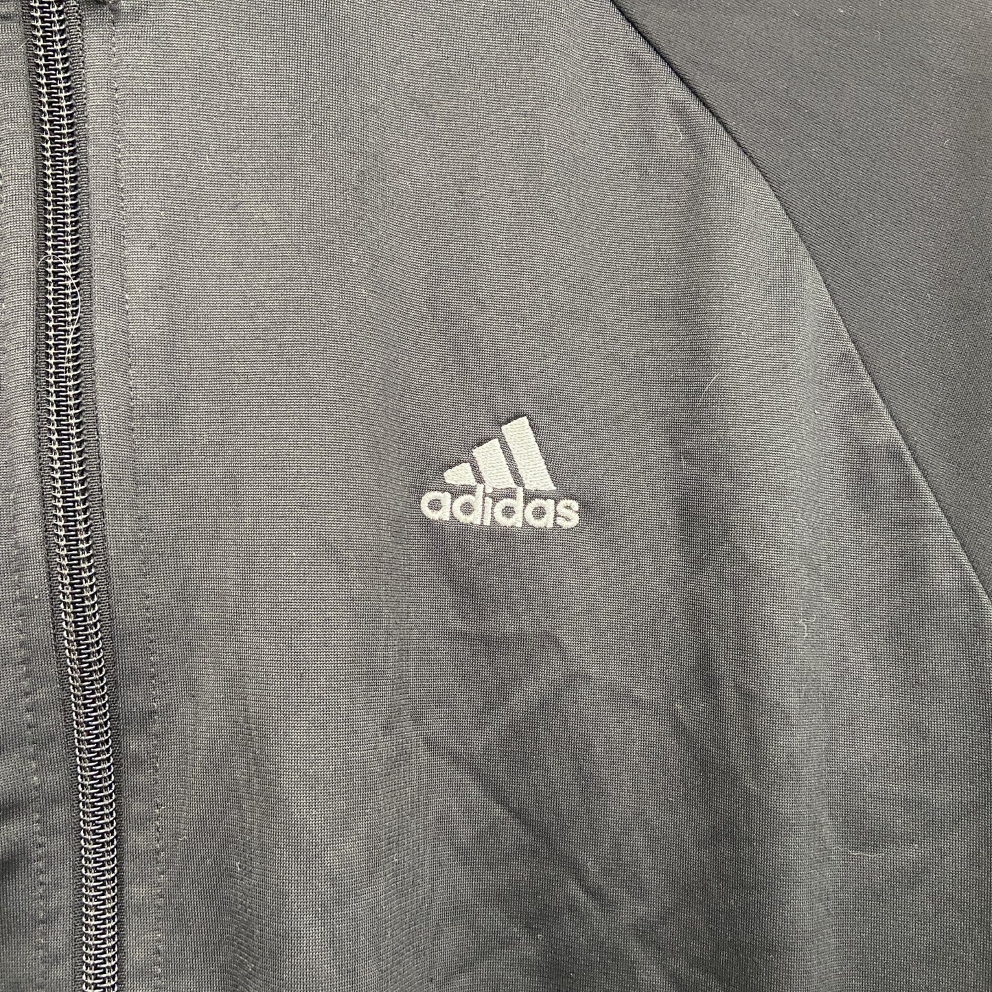 adidas　アディダス　トラックジャケット/ジャージ　黒　ブラック　Mサイズ