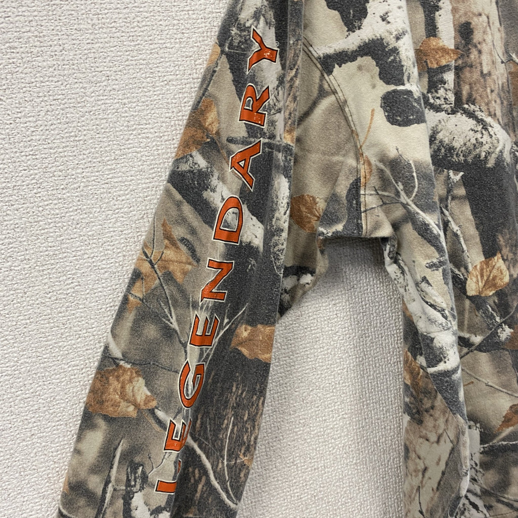LEGENDARY　長袖プリントTシャツ/ロンT　リアルツリーカモ　マルチカラー　XLサイズ