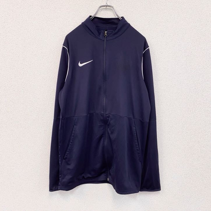 NIKE　ナイキ　トラックジャケット/ジャージ　ナンバリング　DRI-FIT　紺　ネイビー　Lサイズ