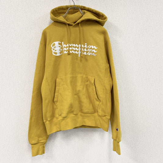 Champion　チャンピオン　リバースウィーブ　スウェットパーカー/フーディー　黄色　イエロー　Sサイズ