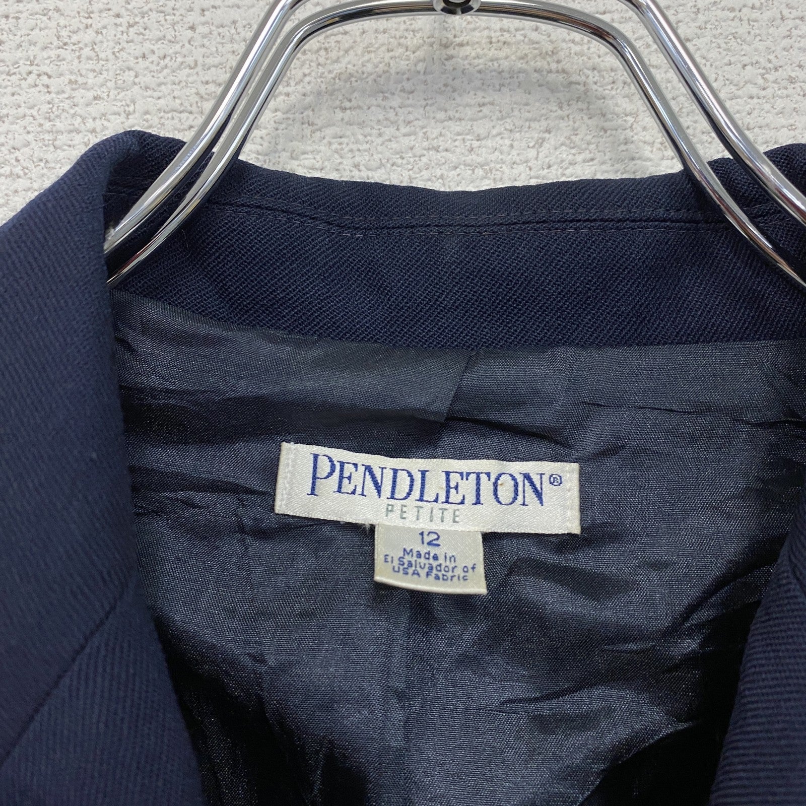 PENDELTON　ペンドルトン　テーラードジャケット/ブレザー　2B　紺　ネイビー　12サイズ
