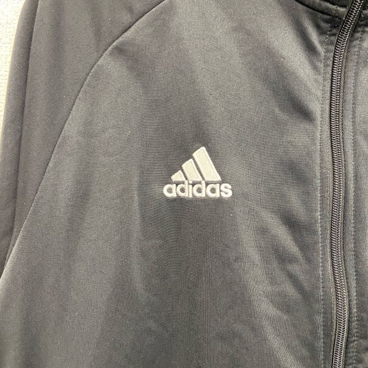 adidas　アディダス　トラックジャケット/ジャージ　黒　ブラック　XLサイズ