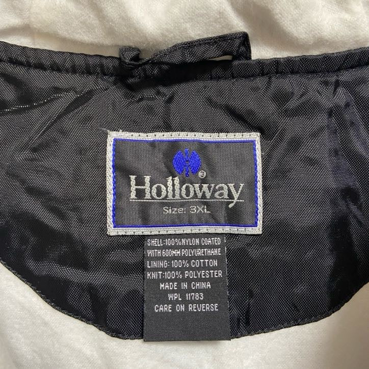 ～90s　Holloway　アノラックパーカー　ナイロンプルオーバー　ヴィンテージ　黒　ブラック　3XLサイズ