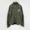 NEW BALANCE　ニューバランス　米軍　USMC　トレーニングジャケット　フルジップナイロンジャケット　カーキ　Sサイズ