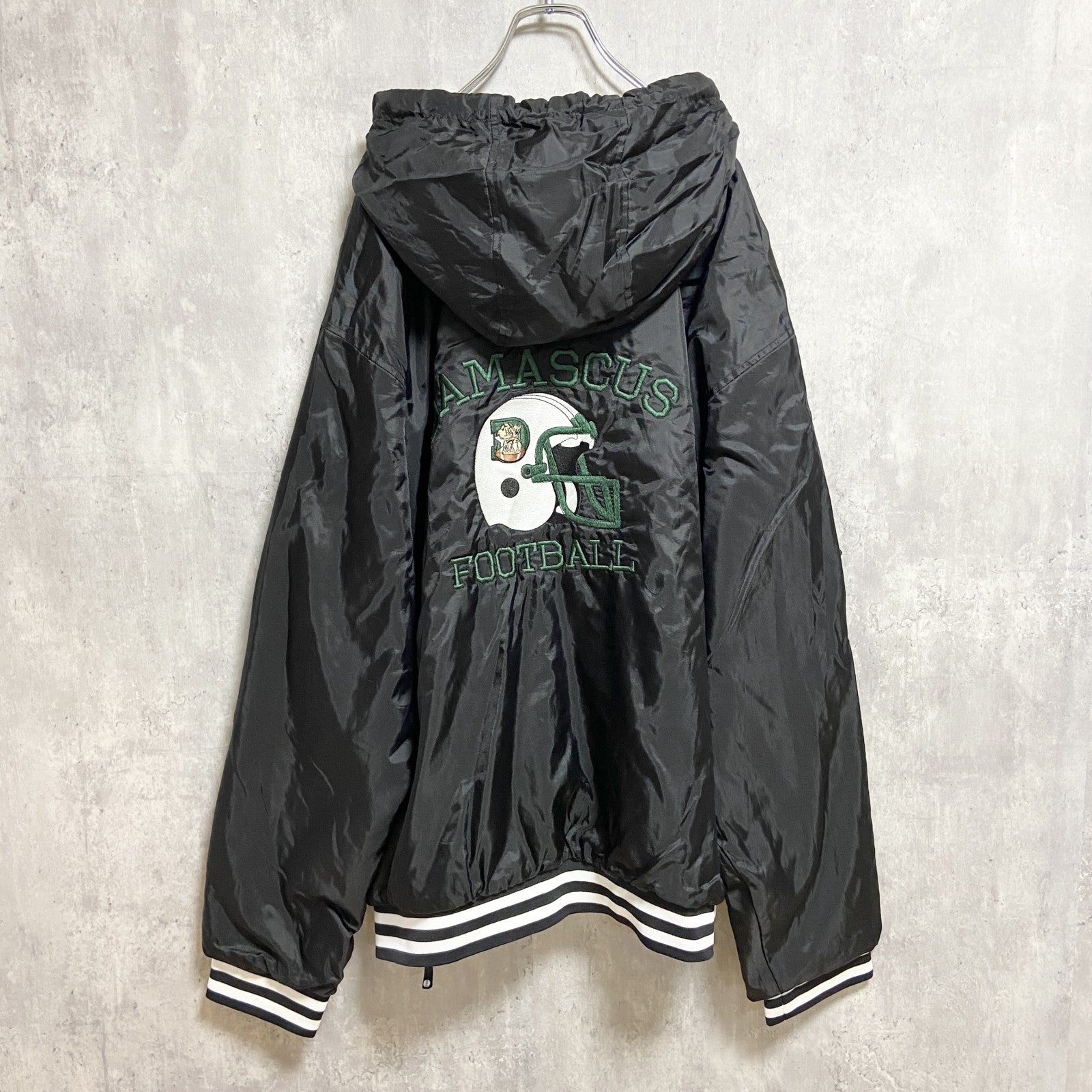 ～90s　Holloway　アノラックパーカー　ナイロンプルオーバー　ヴィンテージ　黒　ブラック　3XLサイズ