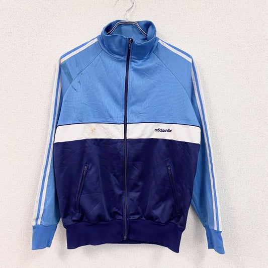 80s　adidas　アディダス　トラックジャケット/ジャージ　ヴィンテージ　ブルー　ライトブルー　Mサイズ