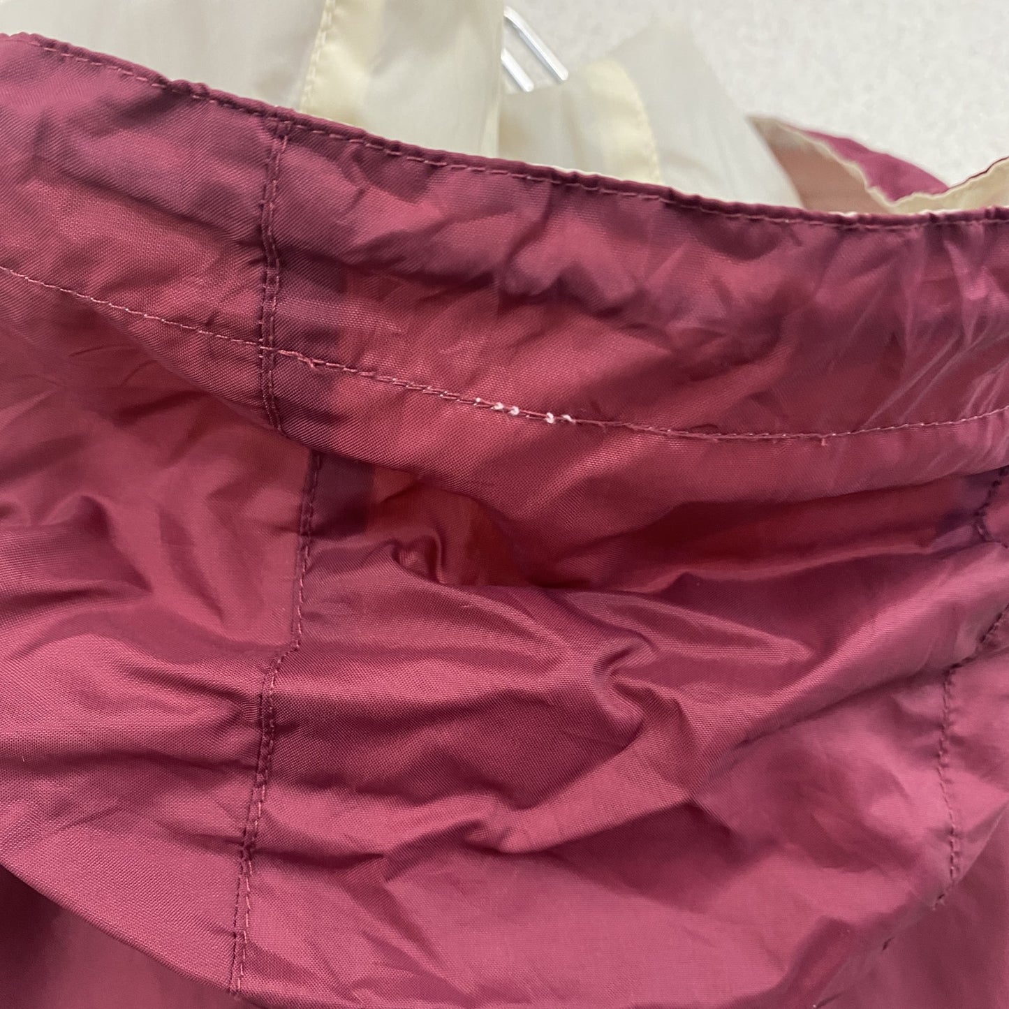 ～90s　Team advantage　ハーフジップナイロンプルオーバージャケット　ヴィンテージ　ボルドー　Mサイズ