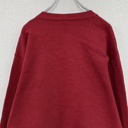 80s～　RUSSELL　ラッセル　スウェット/トレーナー　前V　ヴィンテージ　赤　レッド　LTサイズ