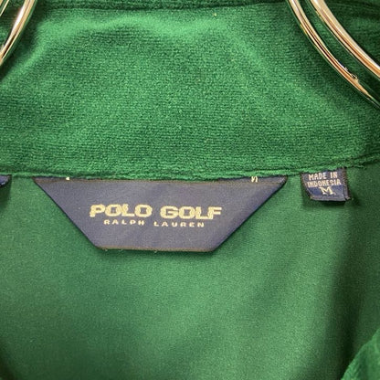 古着 used　POLO GOLF　RALPH LAUREN　ポロ ラルフローレン　フリースフルジップベスト　グリーン　Mサイズ