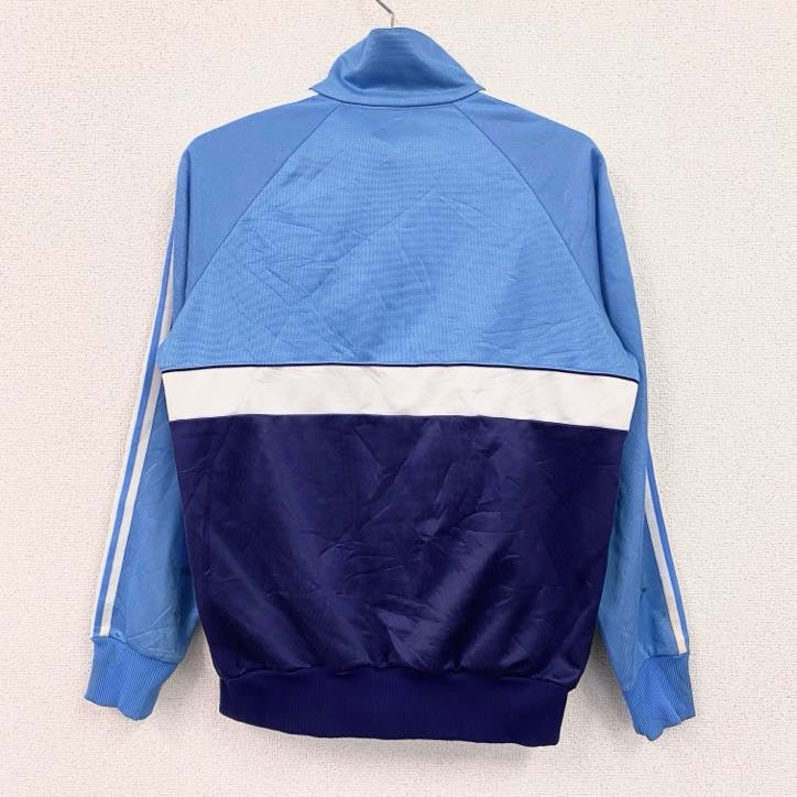 80s　adidas　アディダス　トラックジャケット/ジャージ　ヴィンテージ　ブルー　ライトブルー　Mサイズ