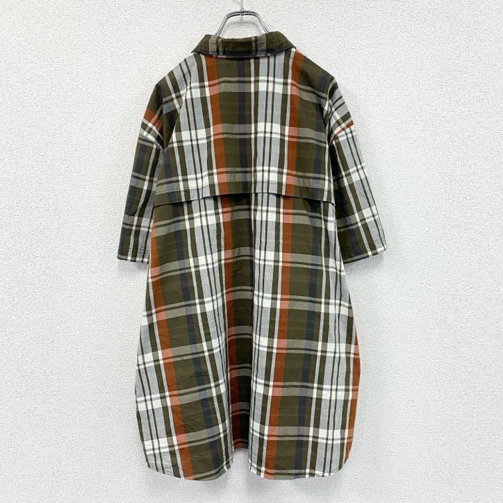 Carhartt　カーハート　半袖ボタンダウンシャツ　ラウンドシャツ　チェック柄　カーキ　マルチカラー　2XLサイズ
