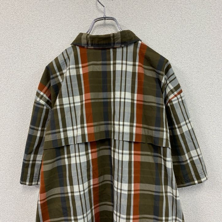 Carhartt　カーハート　半袖ボタンダウンシャツ　ラウンドシャツ　チェック柄　カーキ　マルチカラー　2XLサイズ
