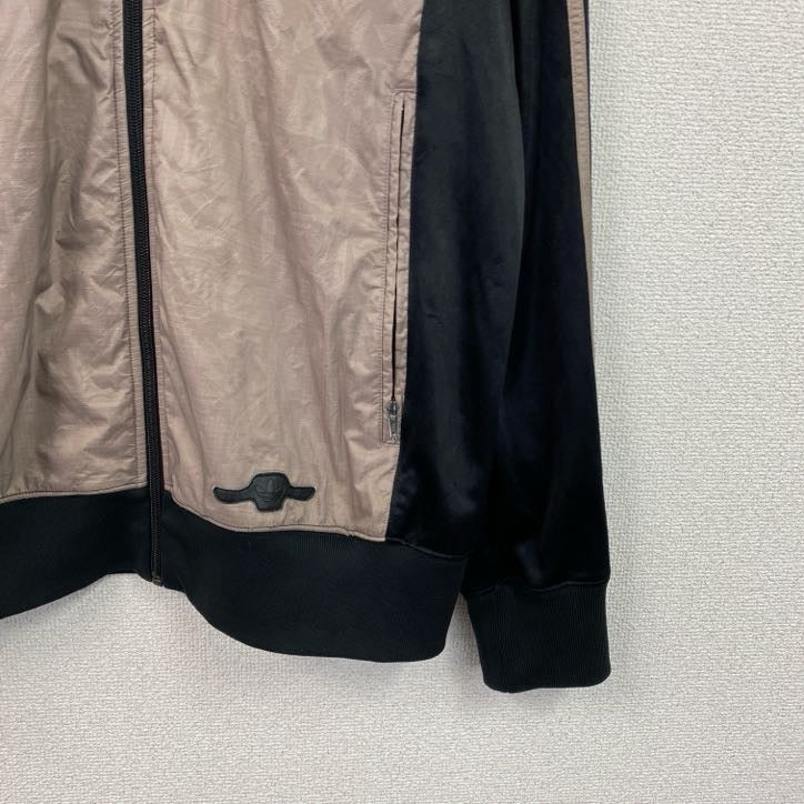 adidas　アディダス　トラックジャケット/ジャージ　バイカラー　黒　ブラック　スモーキーピンク　Lサイズ