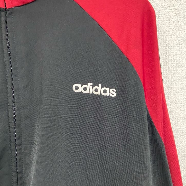 adidas　アディダス　トラックジャケット/ジャージ　黒　ブラック　XLサイズ