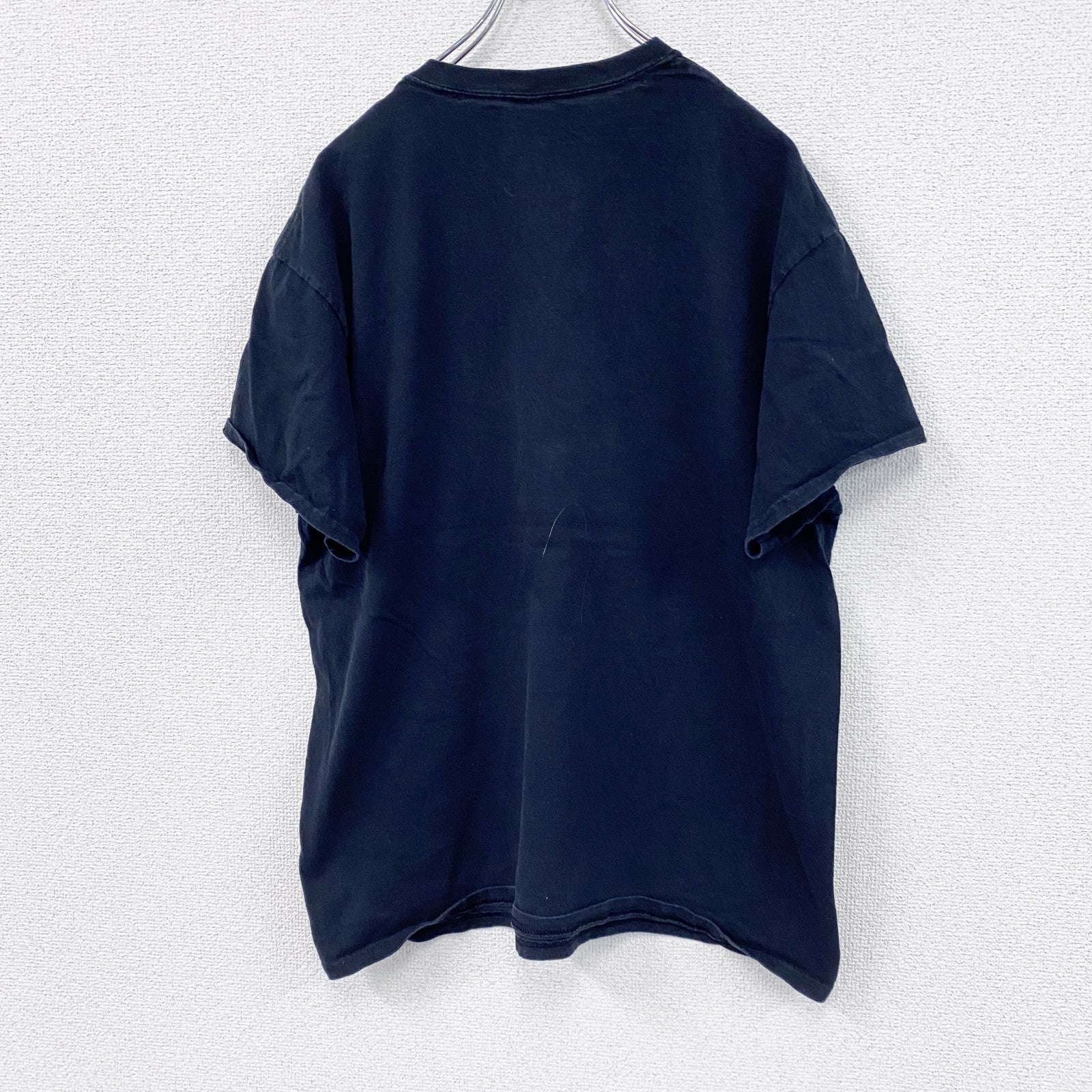 GILDAN　ギルダン　半袖プリントTシャツ　紺　ネイビー　Lサイズ