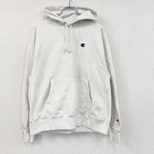 Champion　チャンピオン　リバースウィーブ　スウェットパーカー/フーディー　白　ホワイト　Lサイズ