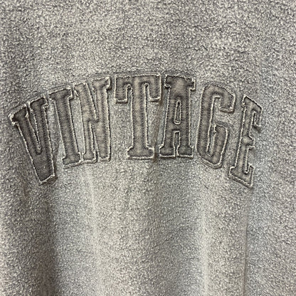 古着 used　TEXAS TRUE VINTAGE　長袖起毛スウェット　トレーナー　チャコールグレー　ビンテージ　Lサイズ