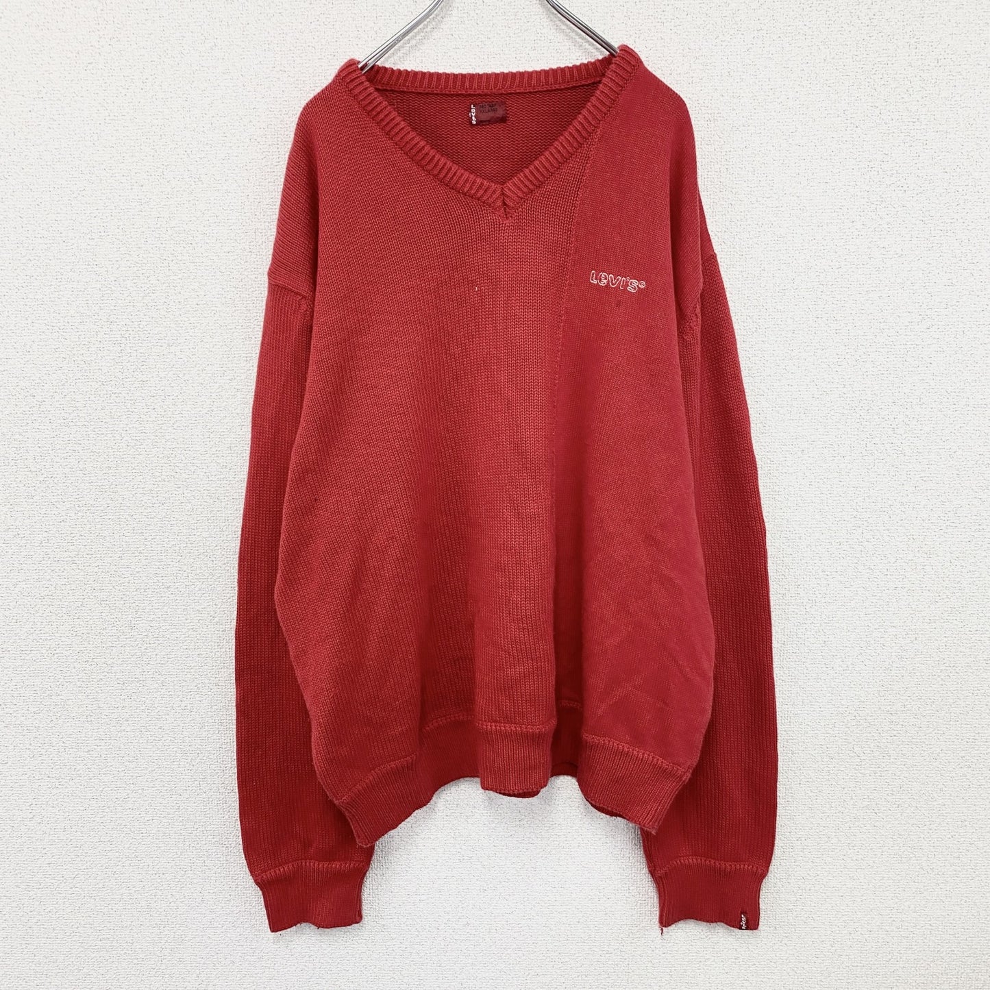 Levi’ｓ　リーバイス　コットンニットセーター　赤　レッド　2XLサイズ